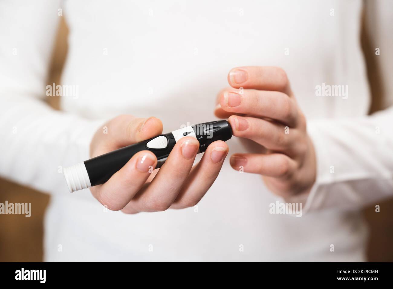 Diabetes and Glycemia, child explores sugar levels. Blood sugar testing