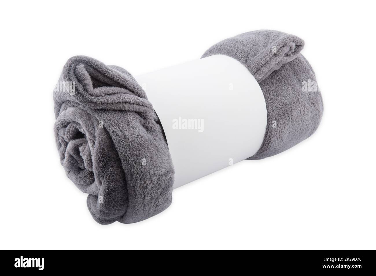 Rolled blanket Stock Photo