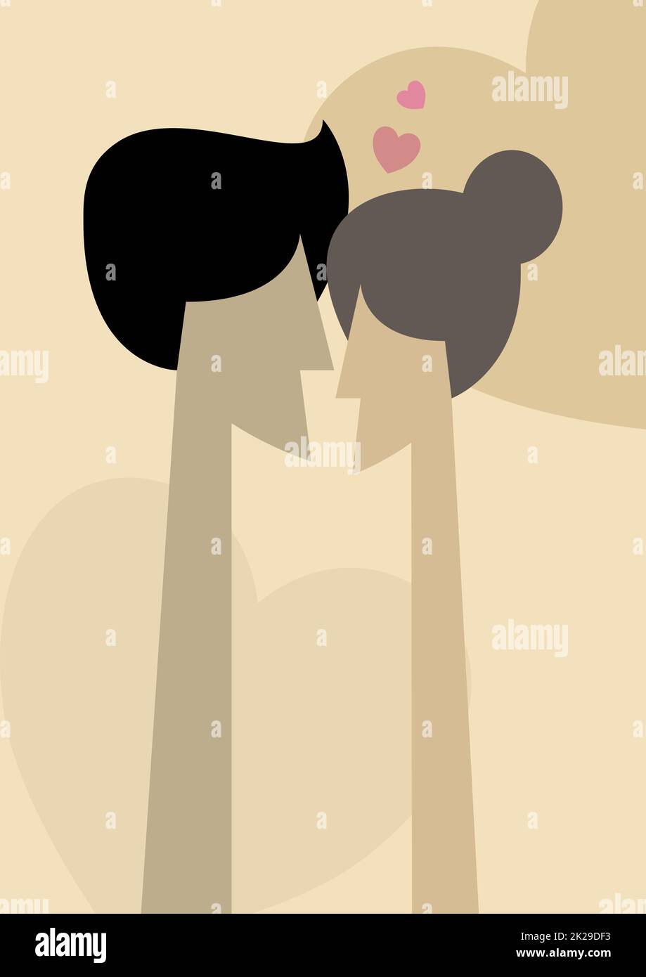 Abstract people poster design modern contemporary for wall art and