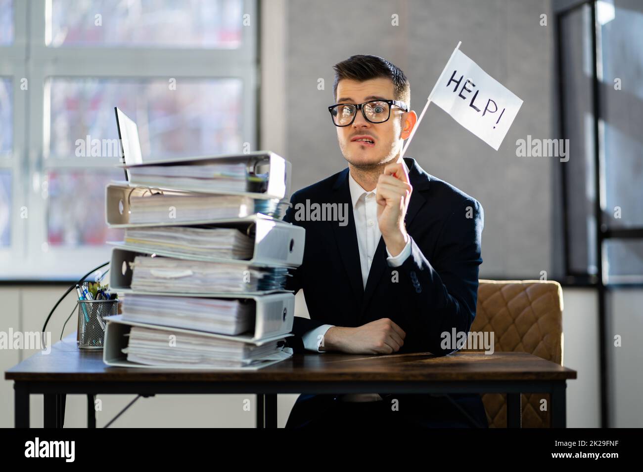 Invoice Accountant Paperwork Help Flag. Invoices Audit Stock Photo - Alamy