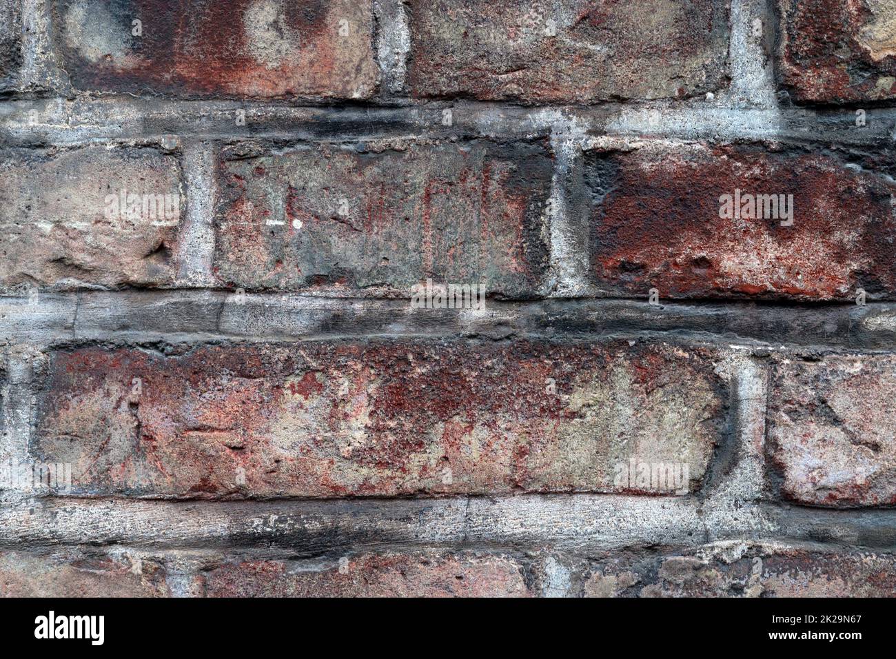 Old brick wall. Texture of old weathered brick wall panoramic ...