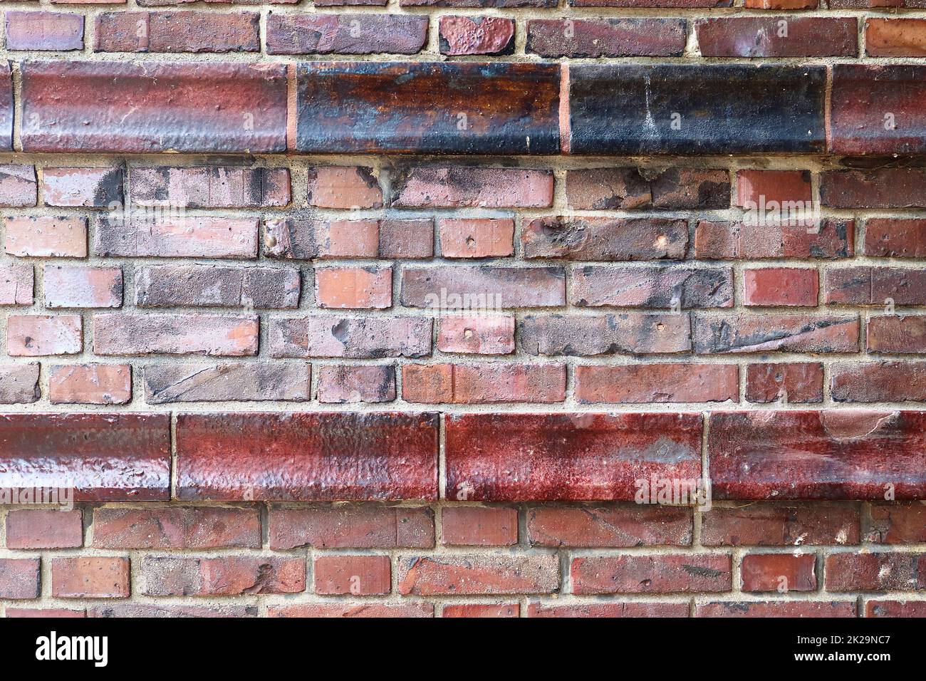 Old brick wall. Texture of old weathered brick wall panoramic ...