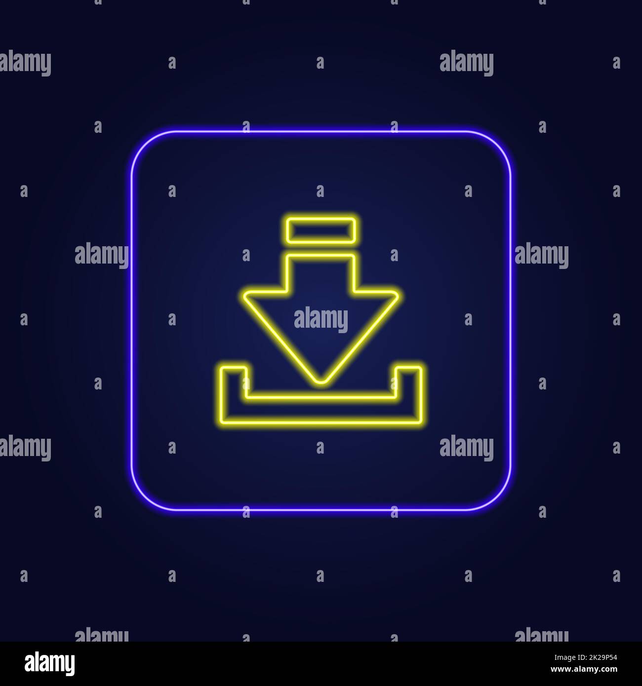 Beautiful stylish colorful neon loading icon - Vector Stock Photo - Alamy