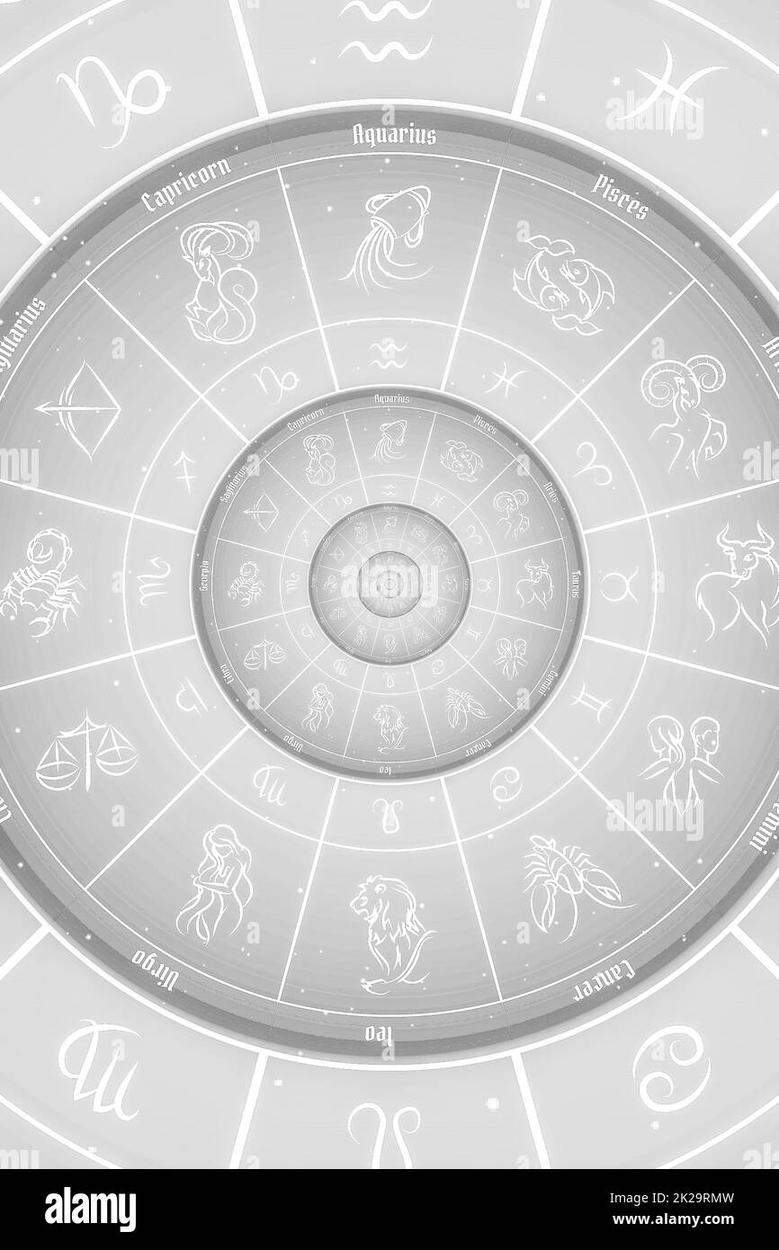 Astrology and alchemy sign background illustration Stock Photo