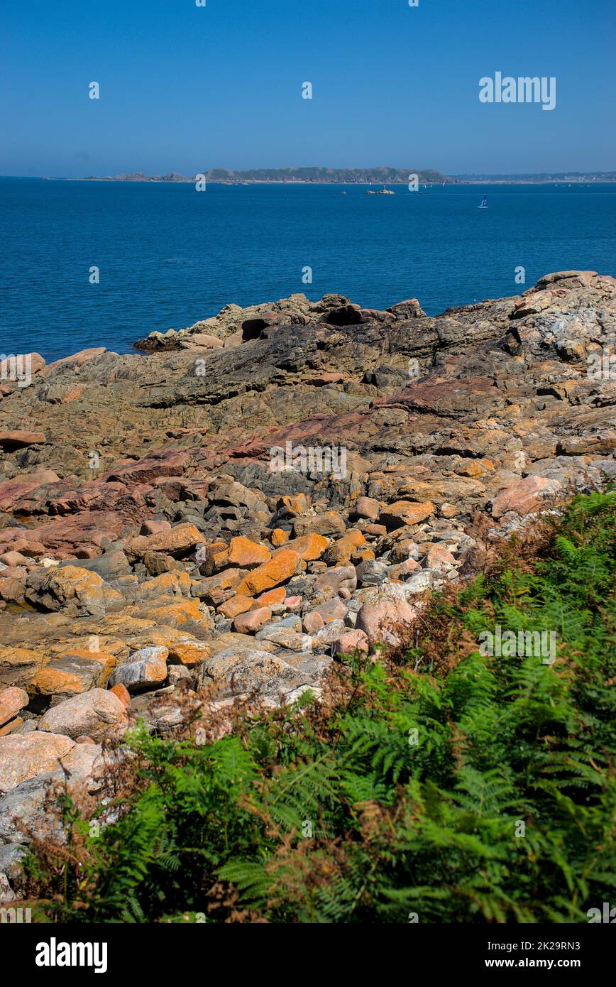 Monlithic Blocks Monolithic blocks of pink granite in the Cotes d'Armor in Brittany ...
