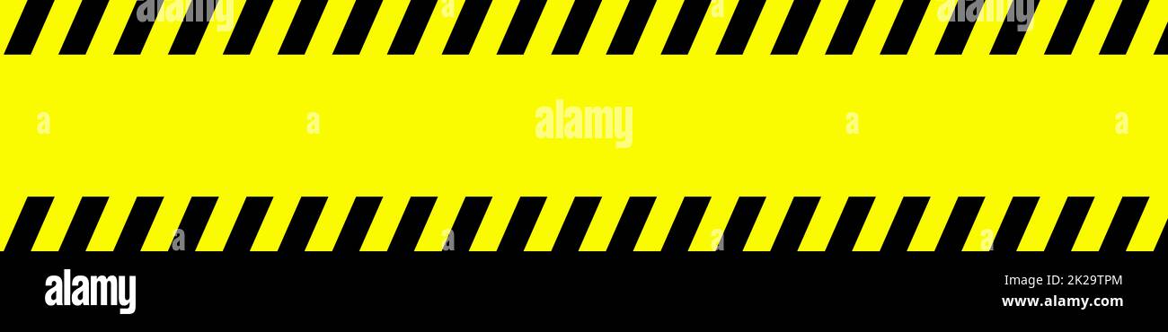 Warning - Barrier tape black and yellow Stock Photo - Alamy