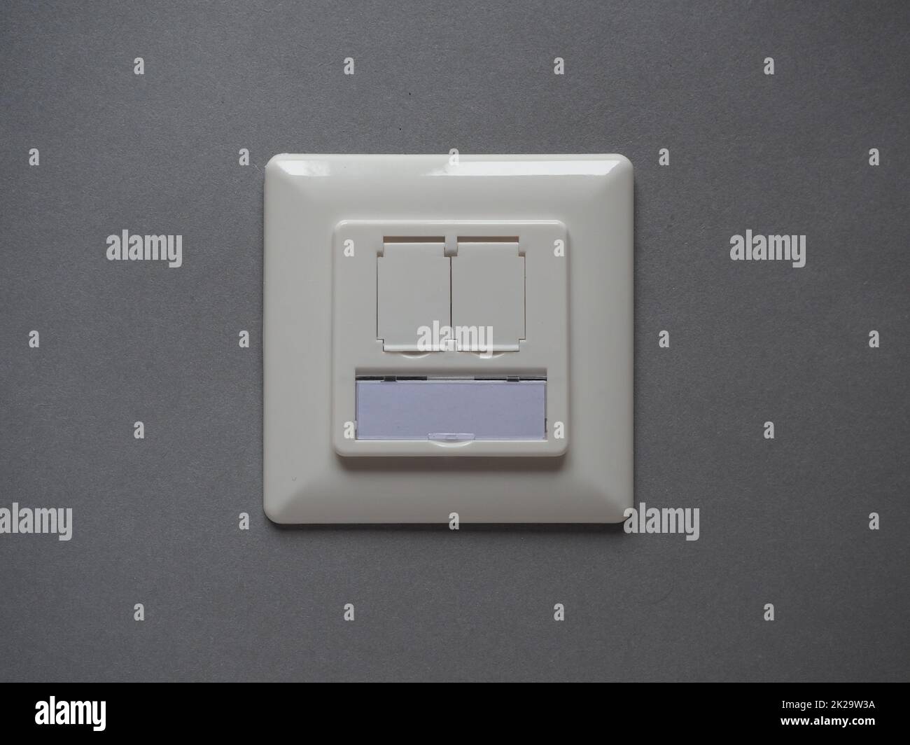 Netowkr Socket wall mounted network socket Stock Photo - Alamy