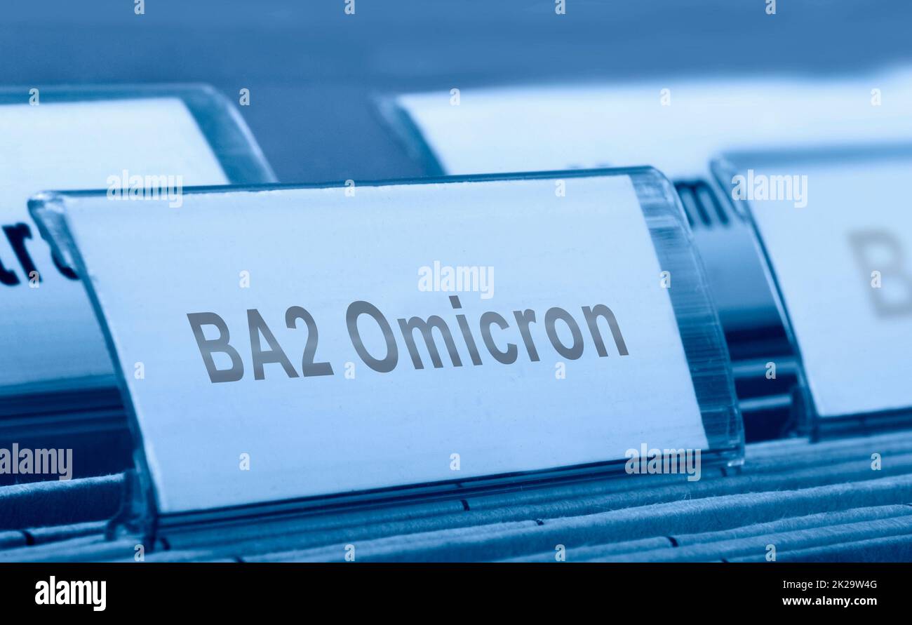 BA2 omicron - Symbol foto Stock Photo