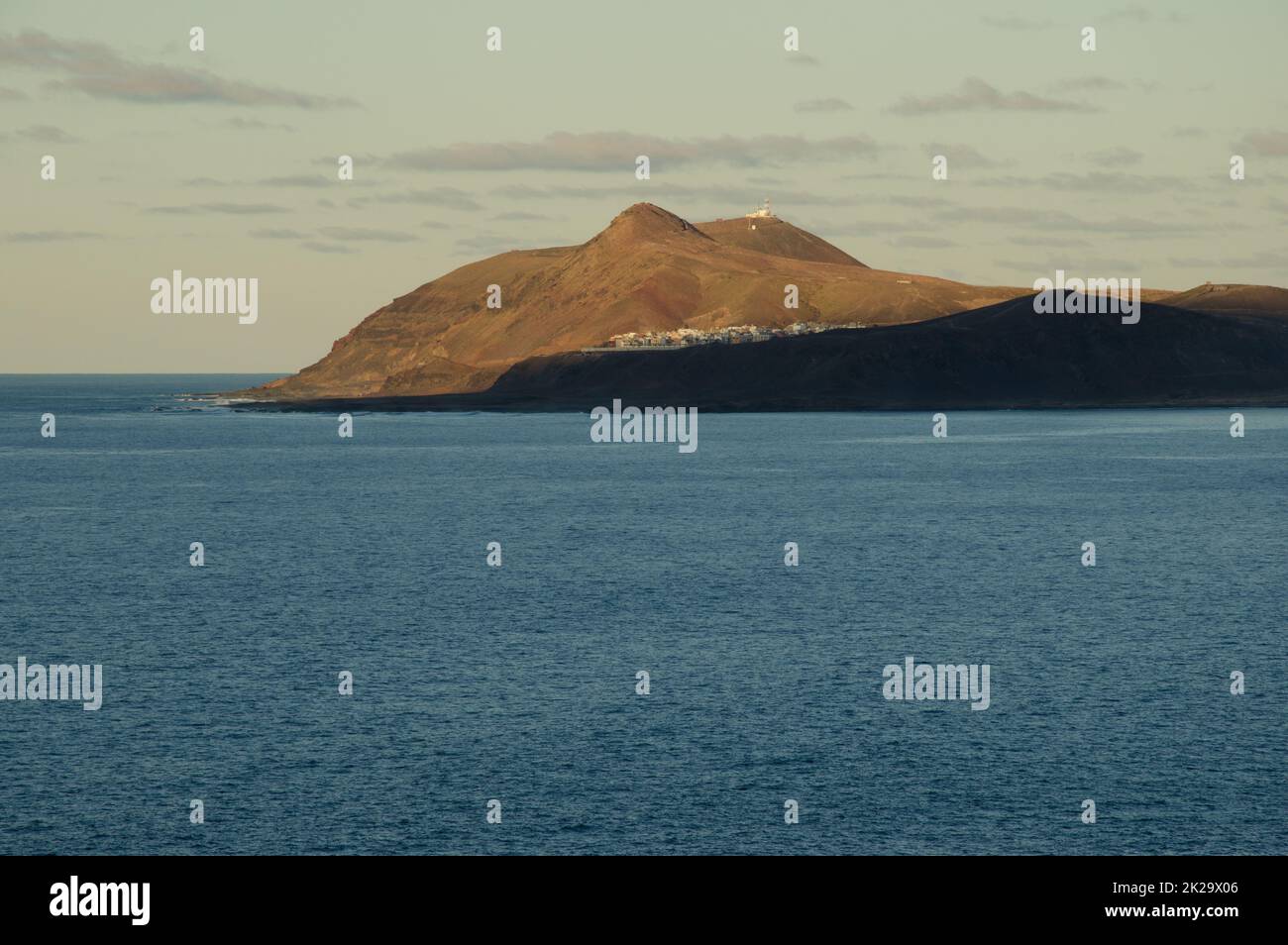 La Isleta with the neighborhood of Las Coloradas Stock Photo