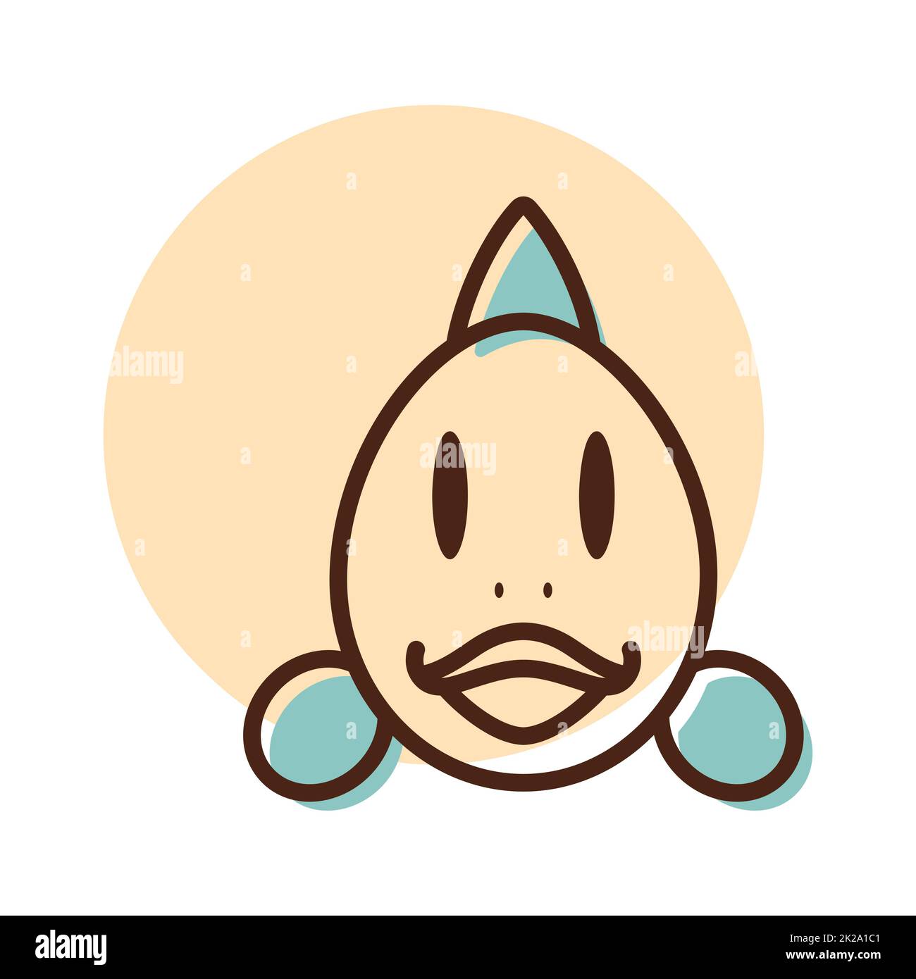 Fish icon. Animal head vector illustration Stock Photo Alamy