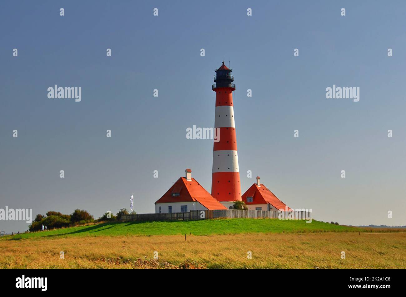 lighthouse westheversand Stock Photo