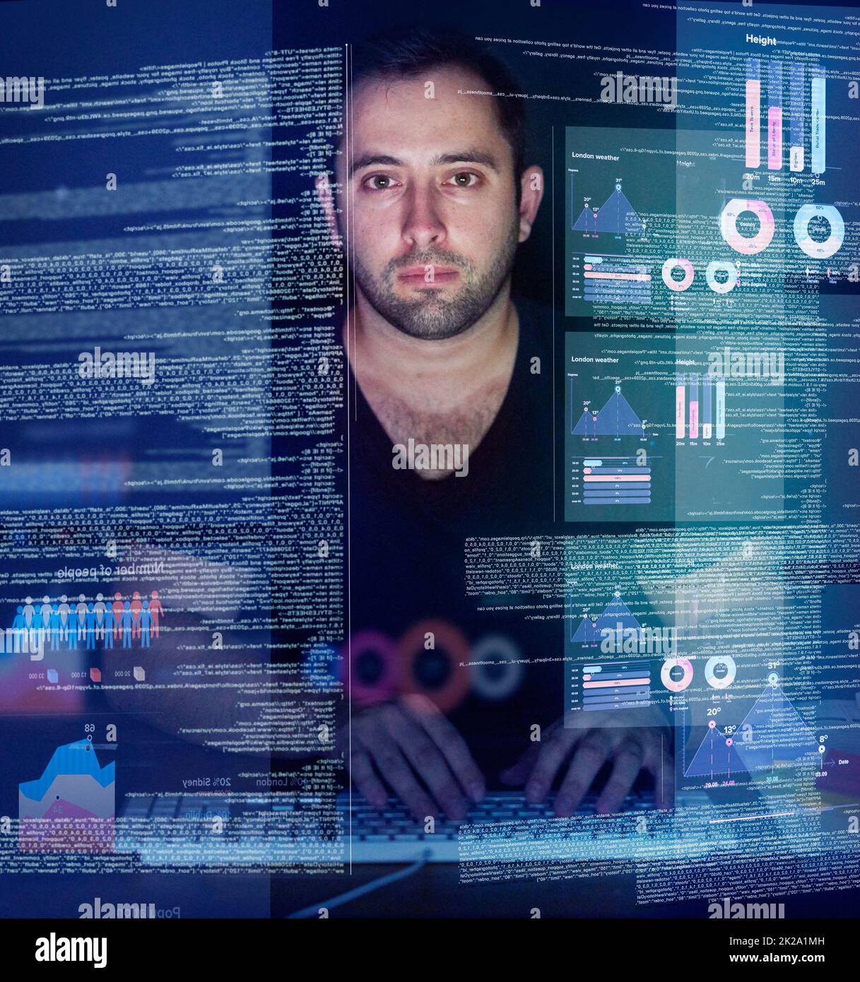 Data working hi-res stock photography and images - Alamy