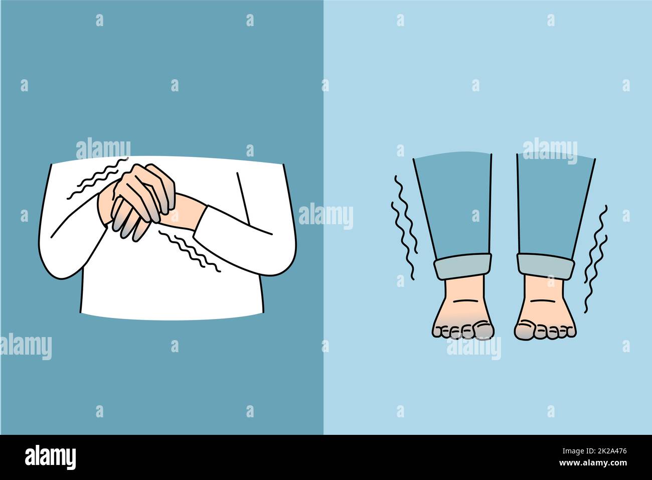 Sensitivity to cold and shaking concept Stock Photo Alamy