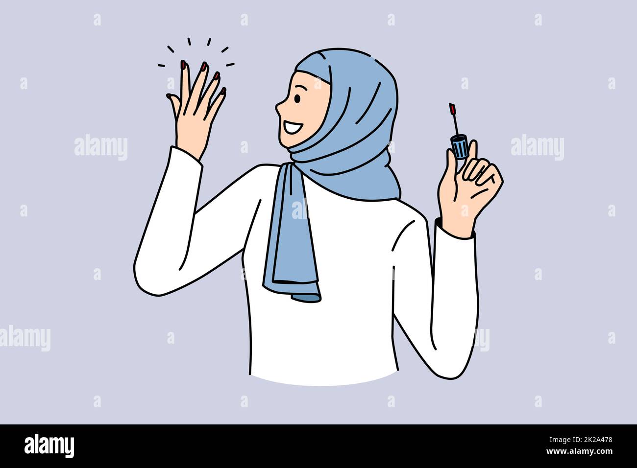 Modern Islam arabic women concept Stock Photo