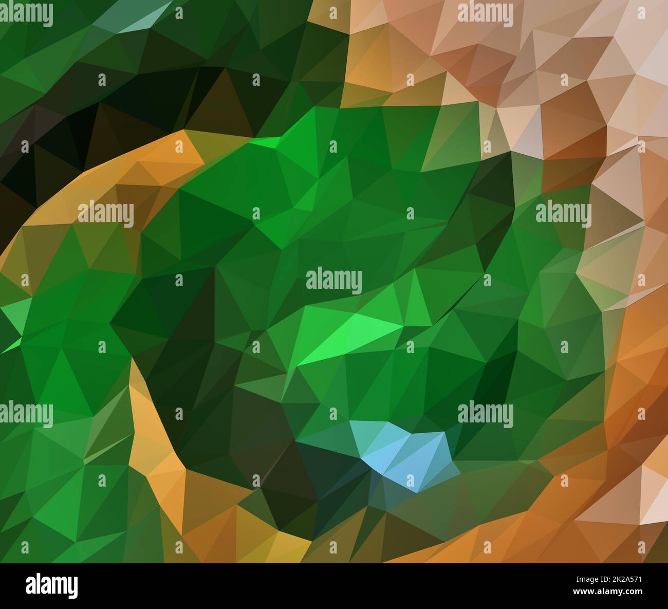 Colorful polygonal mosaic background out of triangles for creative design work Stock Photo