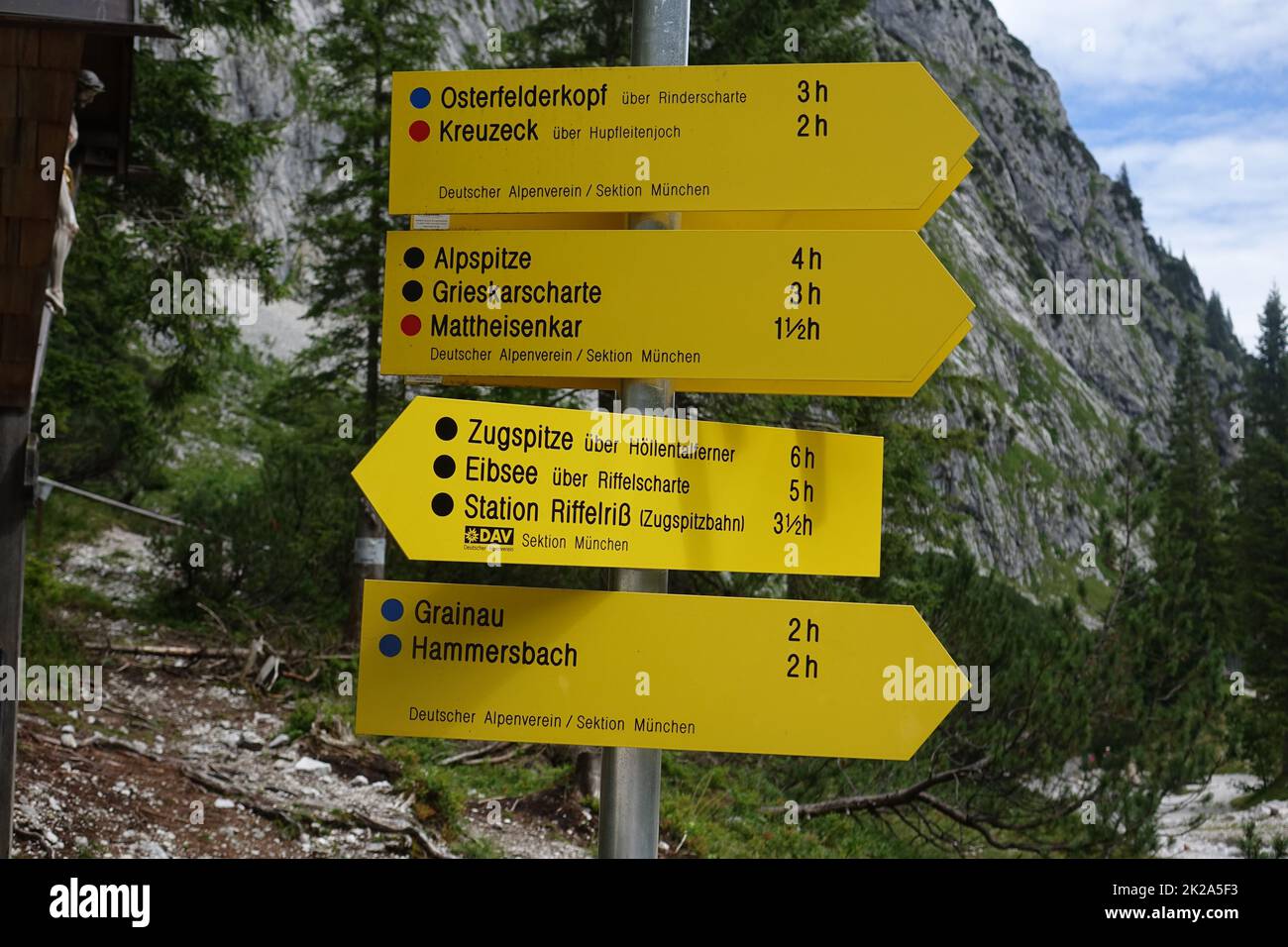 Bavaria Landkreis Garmisch Partenkirchen Wetterstein Mountains 