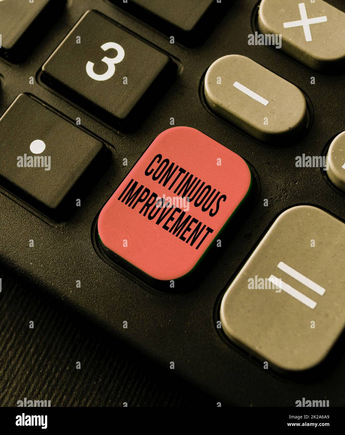 Text caption presenting Continuous Improvement. Internet Concept making ...