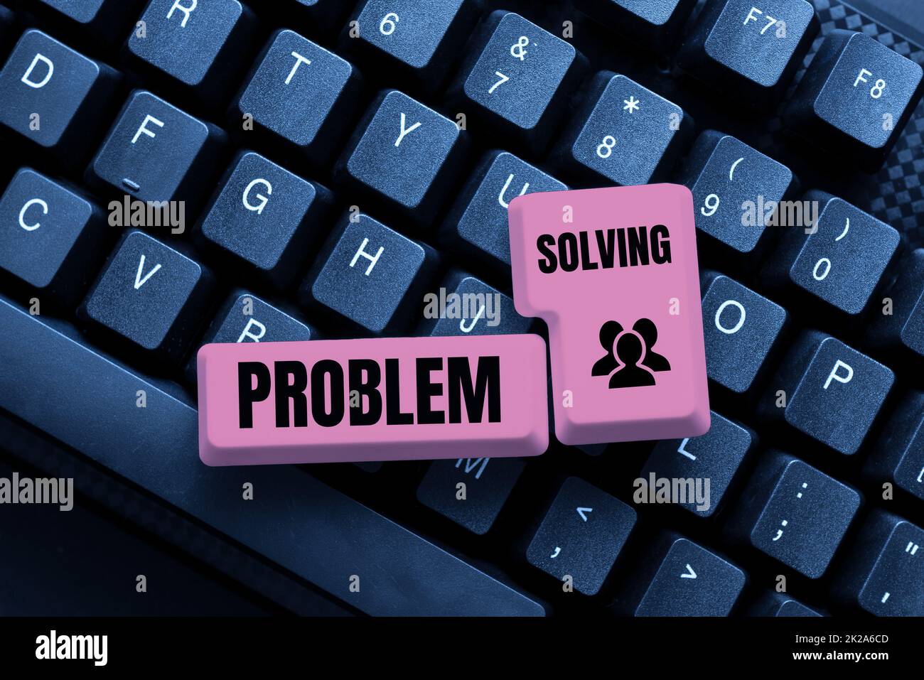 Text sign showing Problem Solving. Word Written on to find an answer or ...