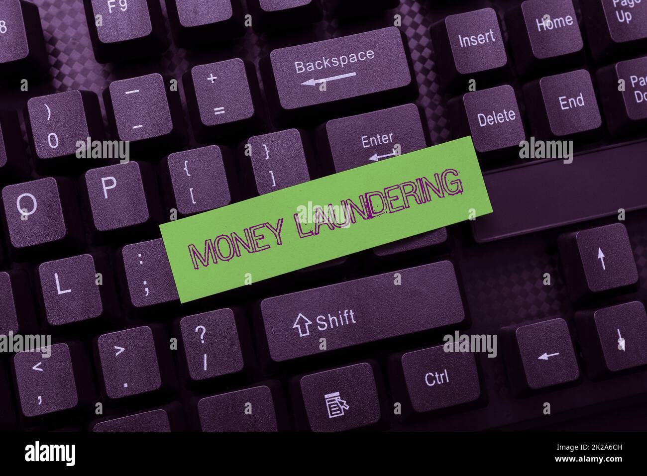 Text sign showing Money Laundering. Business showcase illegal process hiding origin of money obtained illegally Abstract Giving Story Writing Tips, Offering Online Bookkeeping Services Stock Photo