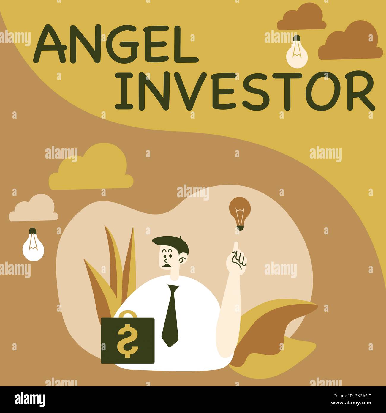 Text sign showing Angel Investor. Business showcase high net worth ...