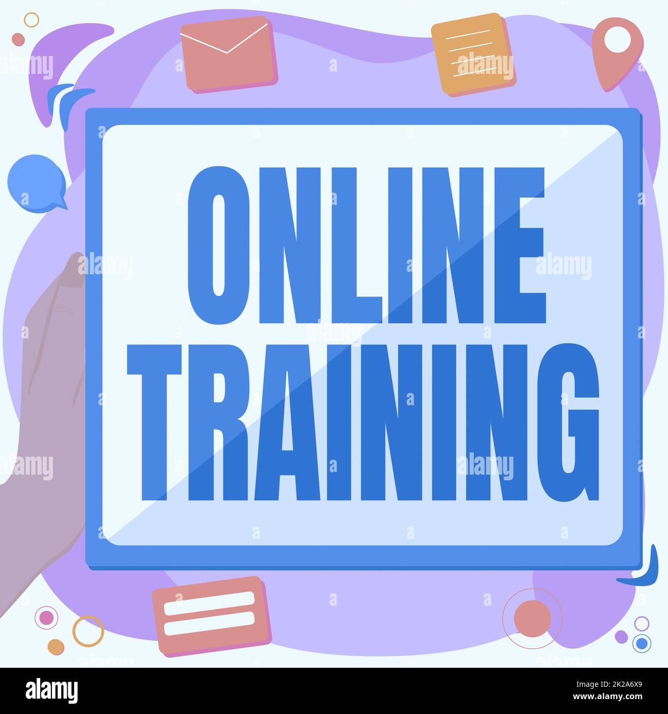 Inspiration showing sign Online Training. Business overview Take the