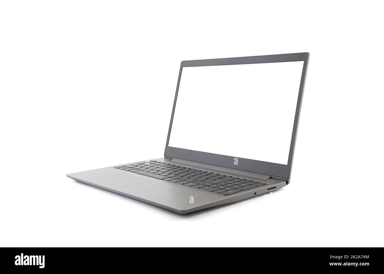 Laptop isolated on white background with clipping path Stock Photo