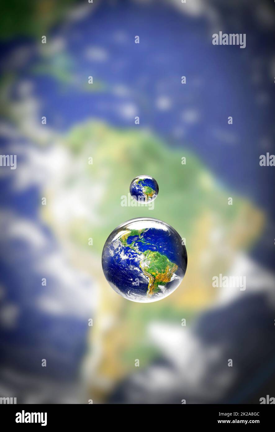 Water is the lifesource of earth. Closeup shot of a water droplet