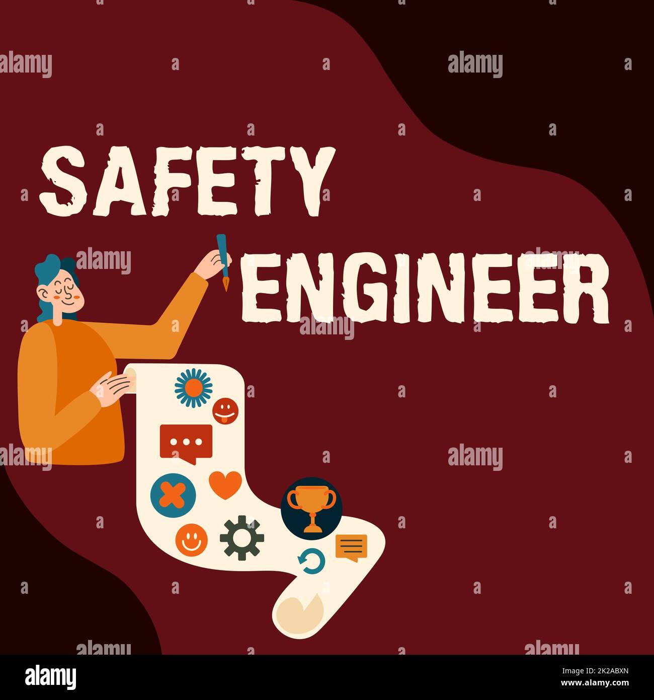 Sign displaying Safety Engineer. Business approach person who inspects