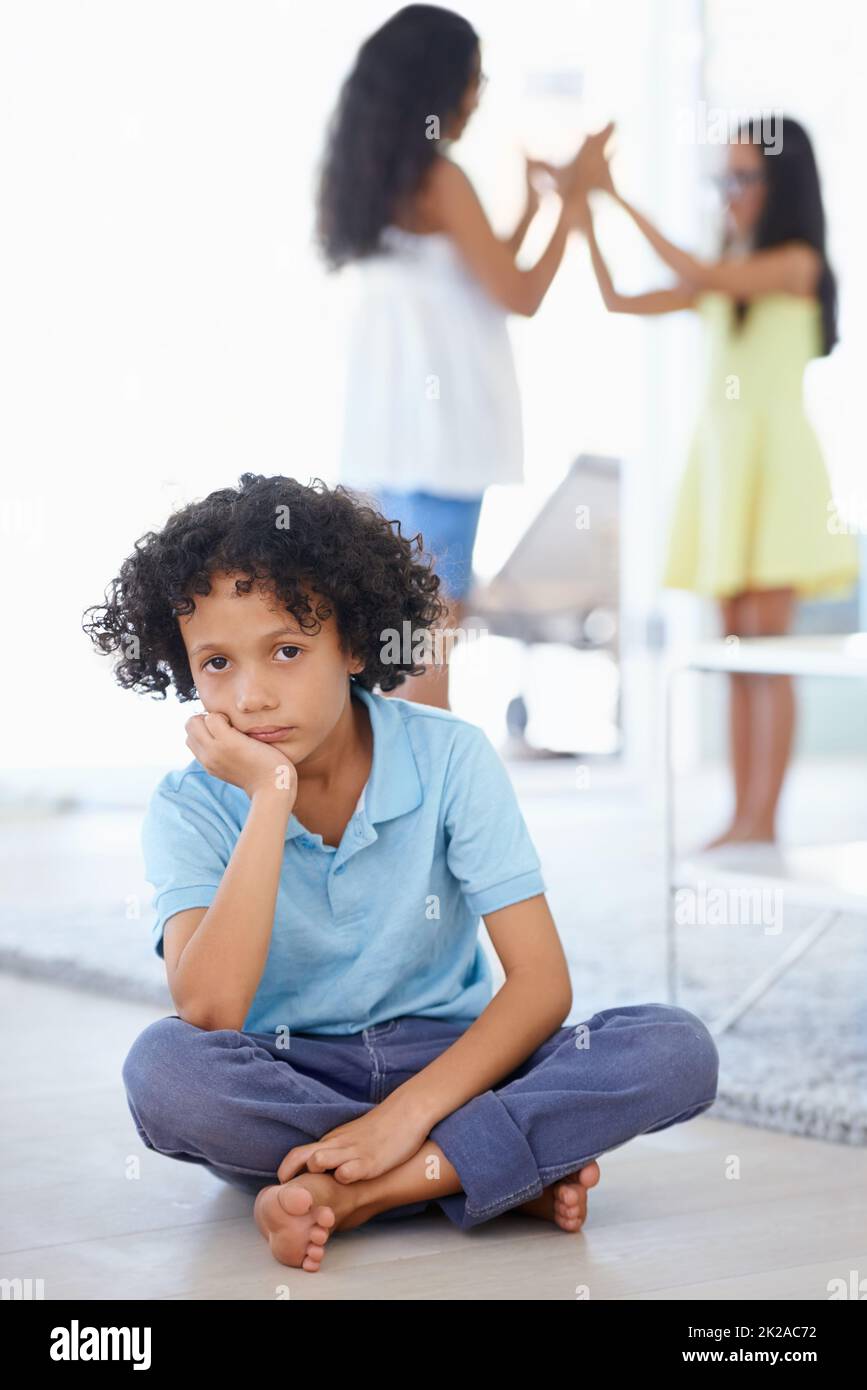 Portrait upset little girl sitting hi-res stock photography and images ...