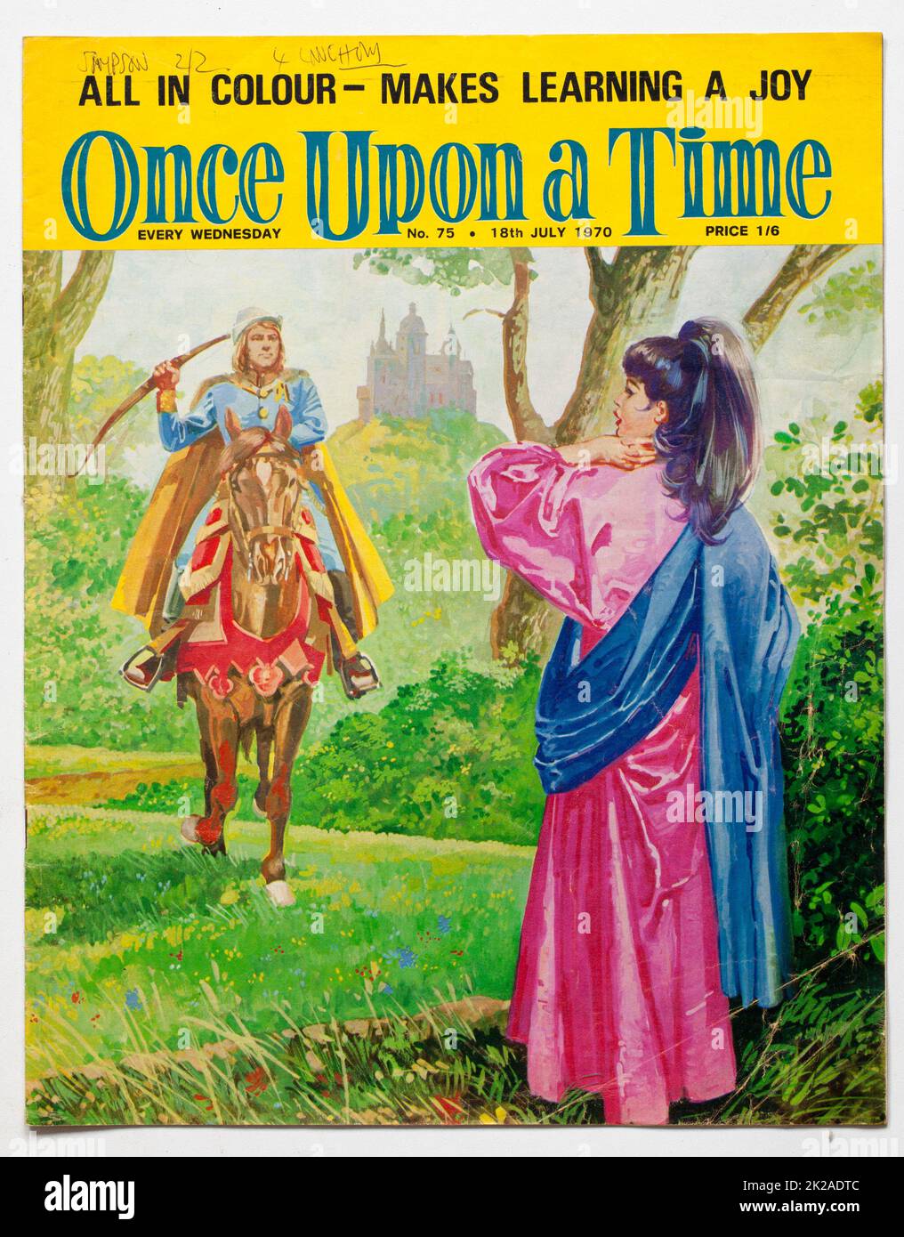 1970s Issue of Once Upon A Time Childrens Magazine Stock Photo