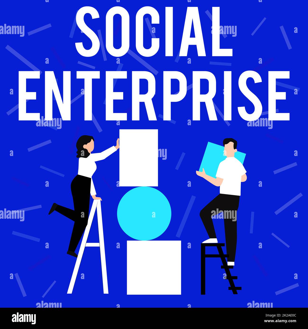 Text sign showing Social Enterprise. Concept meaning It is a business