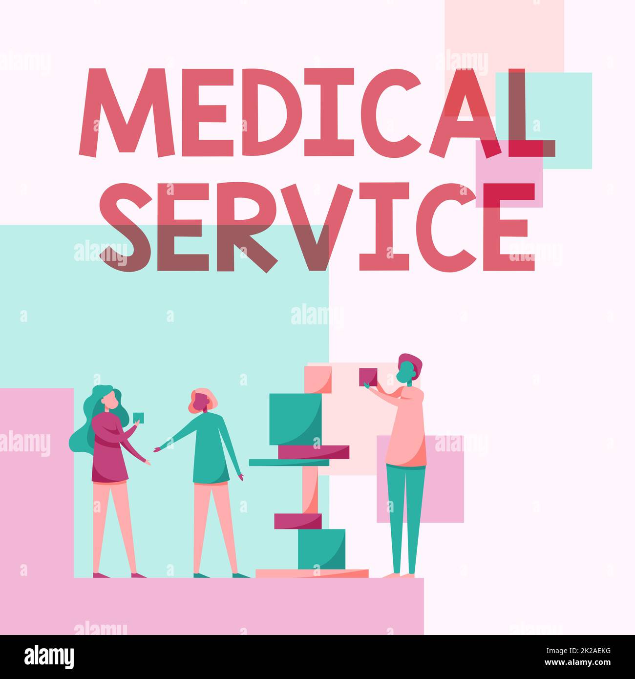 Provider Three Conceptual caption Medical Service. Business idea care and treatment ...