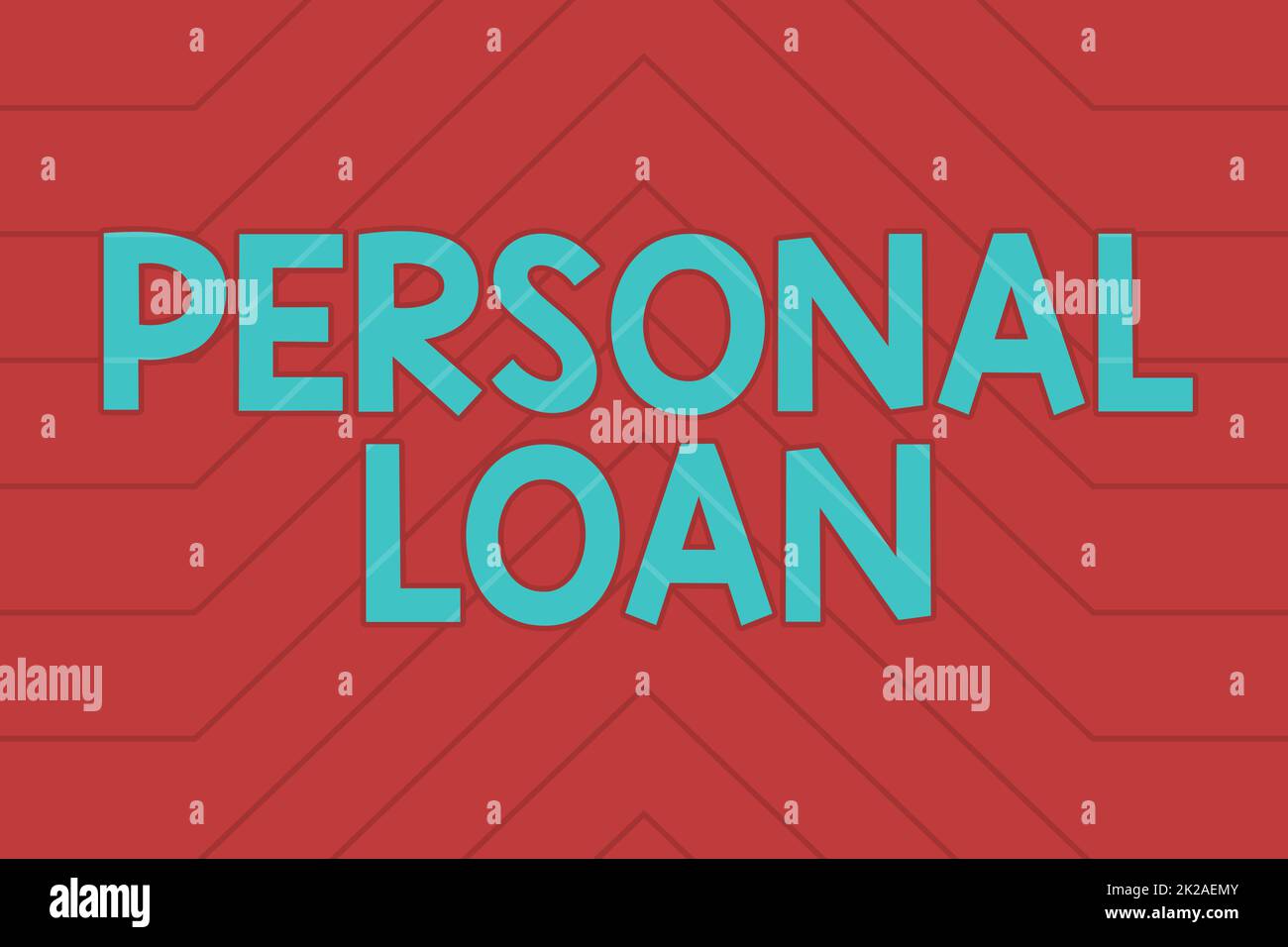 Inspiration showing sign Personal Loan. Business showcase borrowing a fixed amount of money from a bank or credit union Line Illustrated Backgrounds With Various Shapes And Colours. Stock Photo
