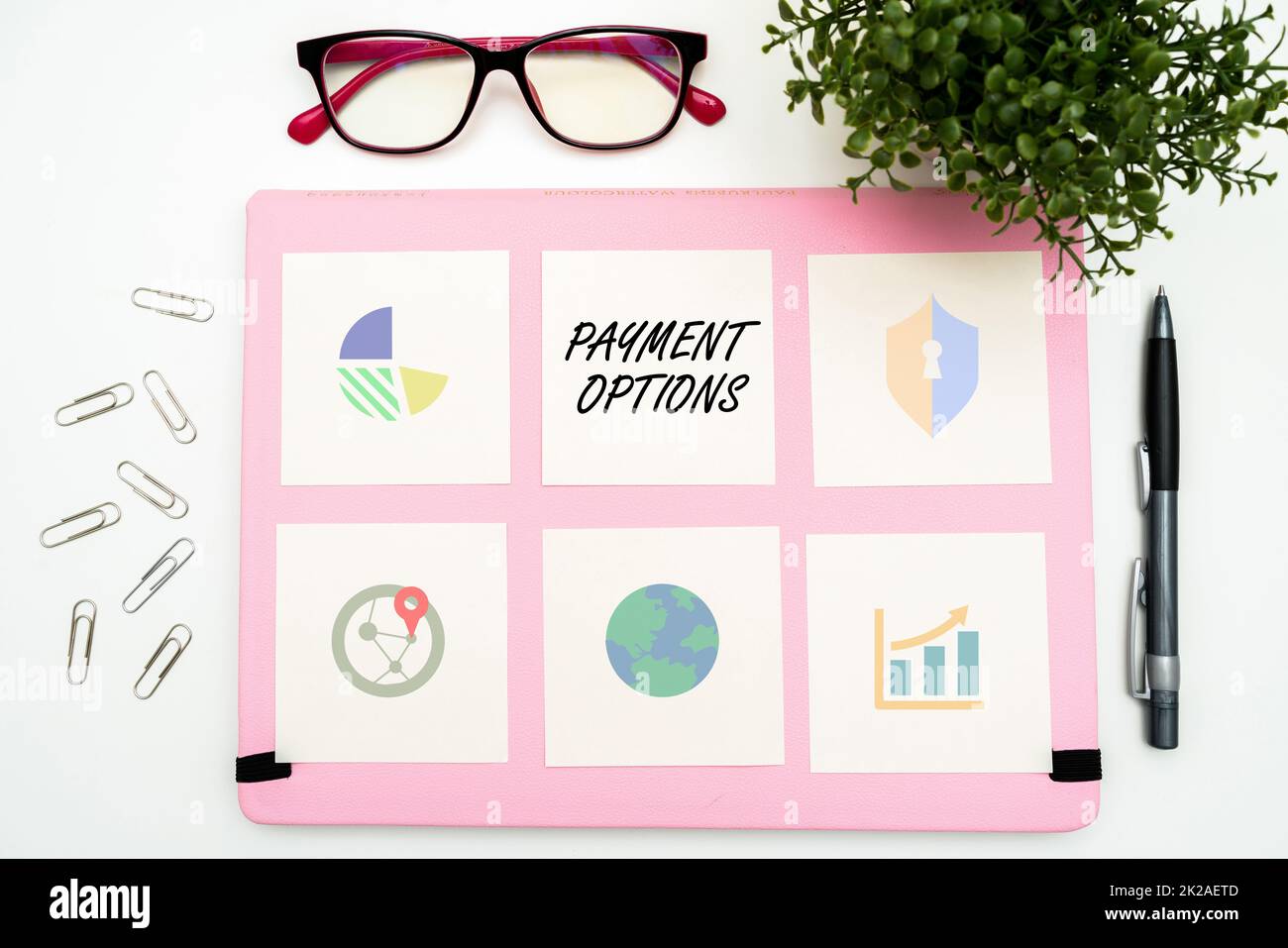 Text sign showing Payment Options. Concept meaning The way of chosen to