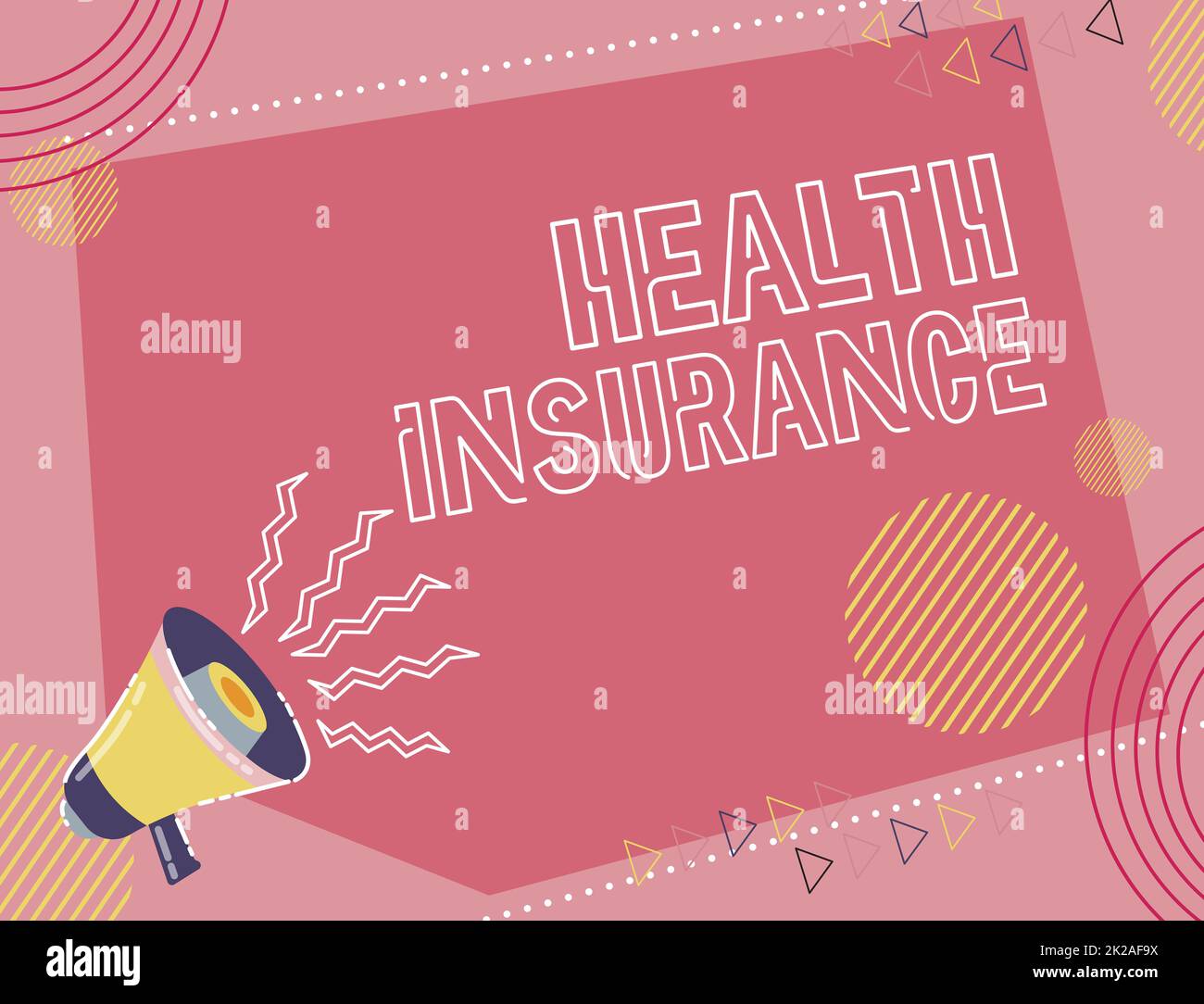 Text sign showing Health Insurance. Concept coveragethat pays