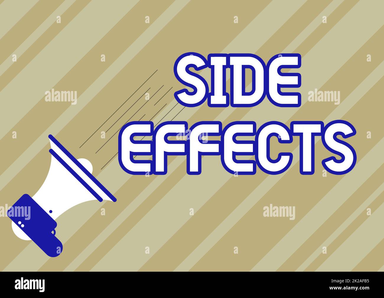 Text showing inspiration Side Effects. Concept meaning An unintended