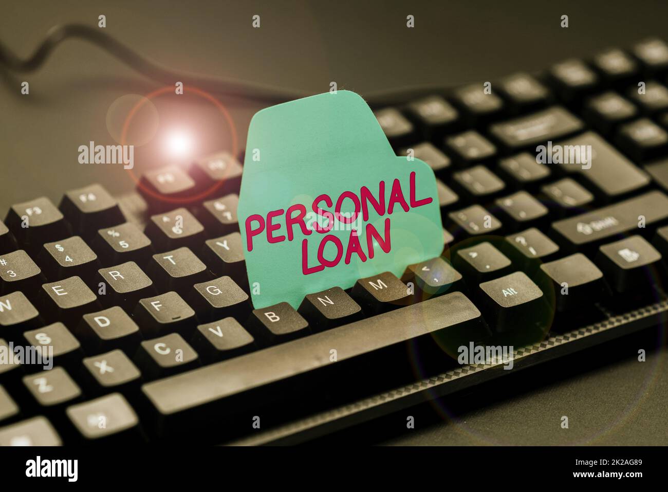 Writing displaying text Personal Loan. Business overview borrowing a fixed amount of money from a bank or credit union Typing Helpful Blog Tutorial And Guides, Researching Strategies Online Stock Photo