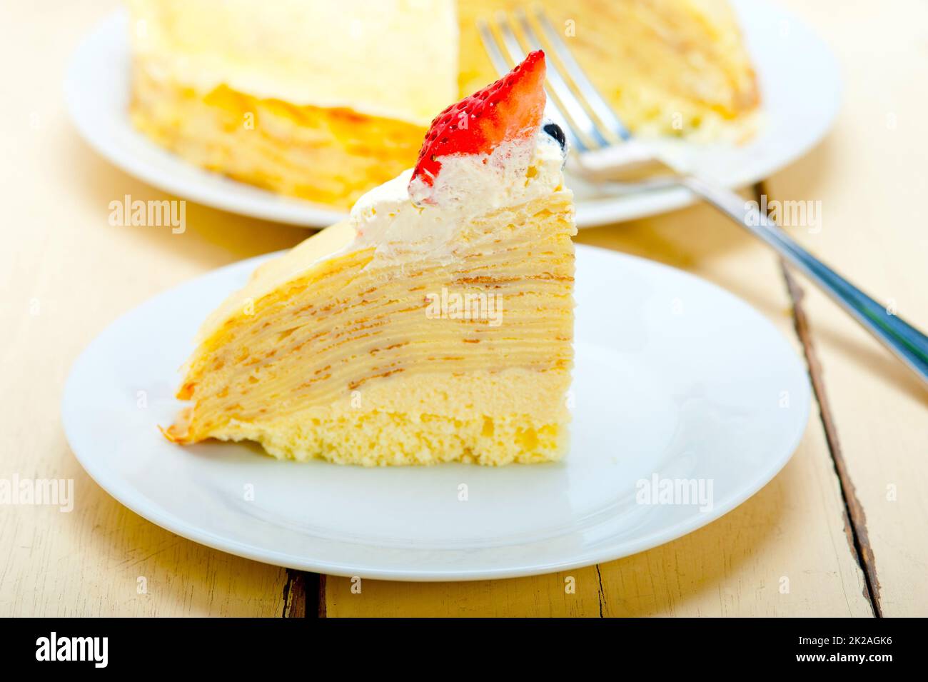 crepe pancake cake Stock Photo Alamy