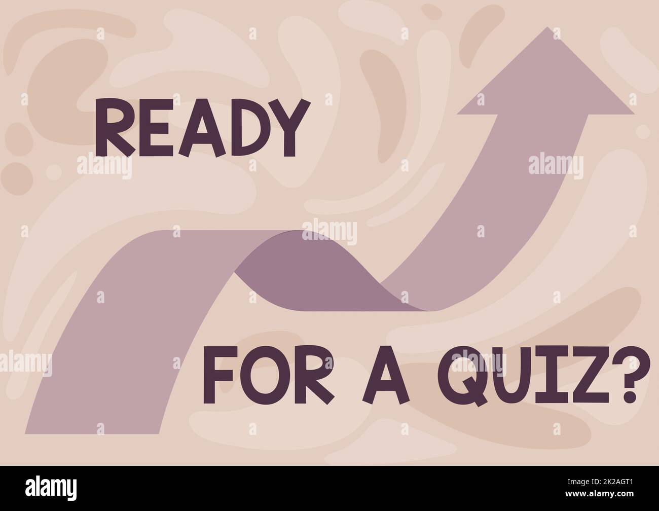 Text caption presenting Ready For A Quiz Question, Business overview Taking educational assessment Preparing an exam Illustration Of Arrow Floating Sm Stock Photo