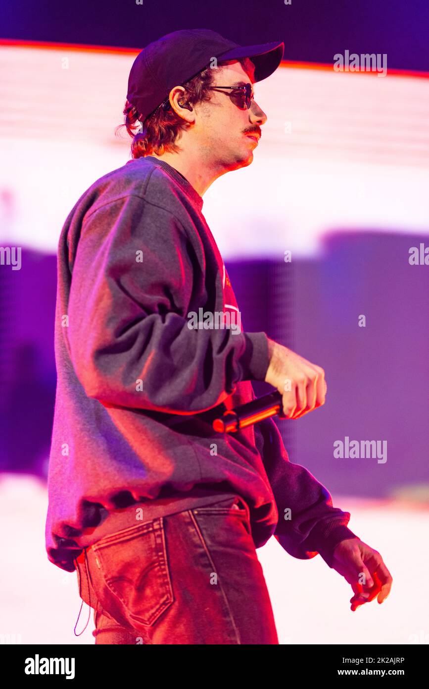 Milan, Italy. 22th Sep, 2022. Franco126 performs at Assago Forum (Milano). Credit: Marco Arici/Alamy Live News Stock Photo