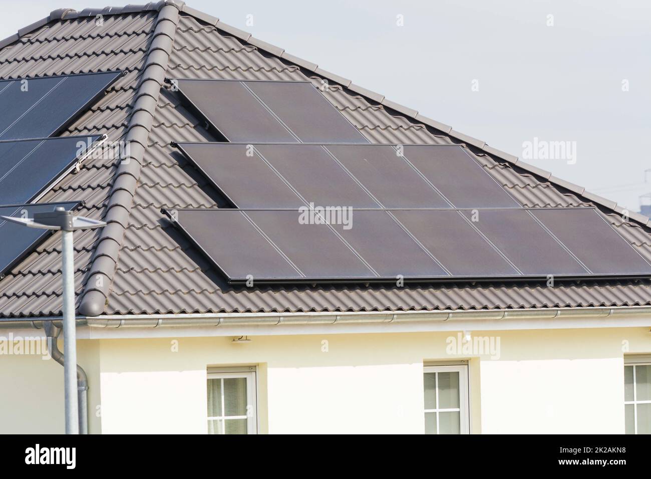 Solar panel roof construction hi-res stock photography and images - Alamy