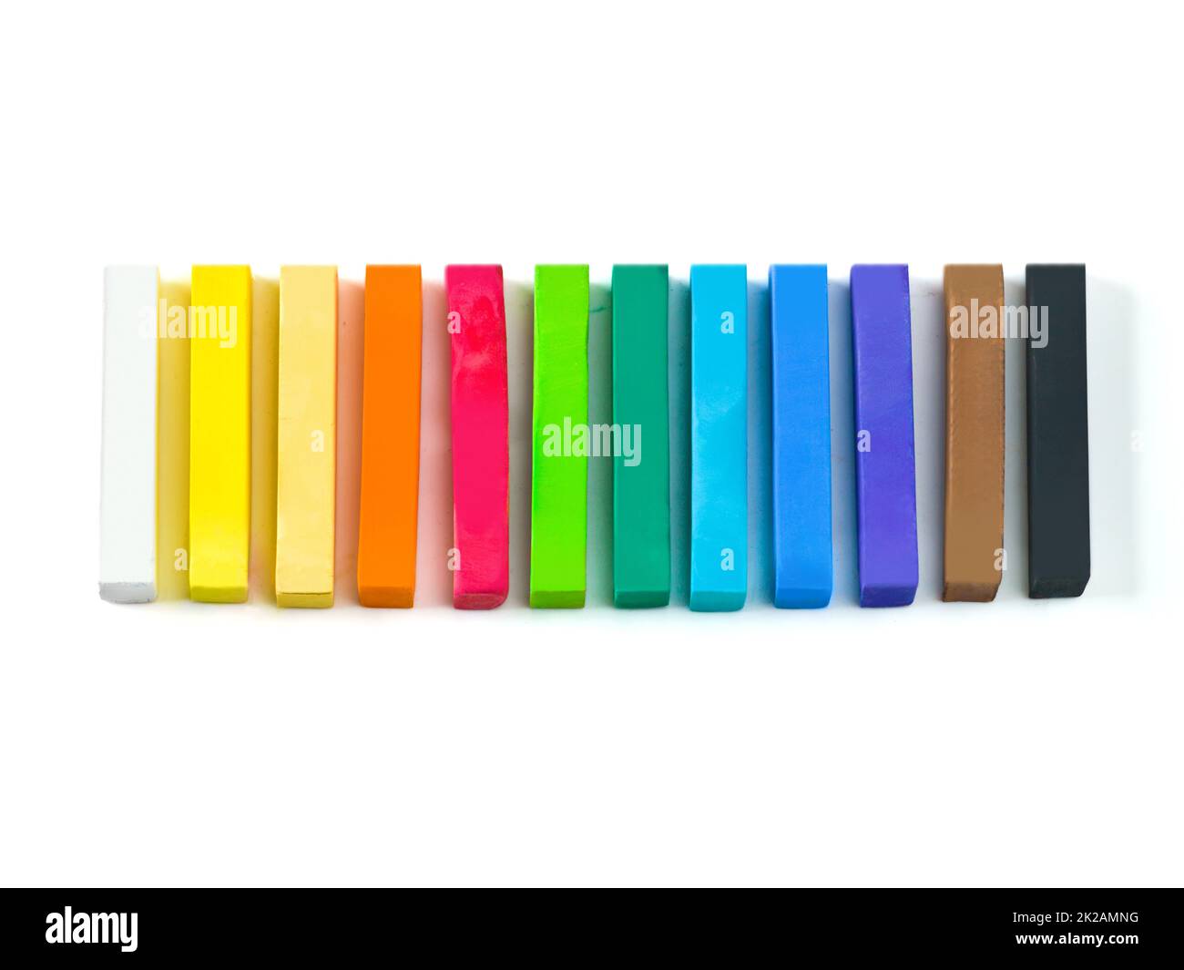 Add some color to your life. Studio shot of a variety of pastel crayons. Stock Photo