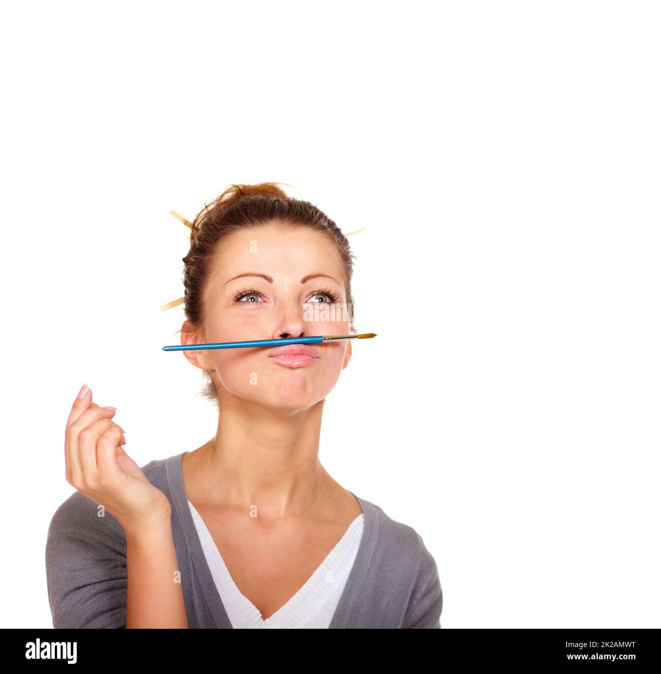 Inspiration is hard to come by. Studio shot of an attractive woman