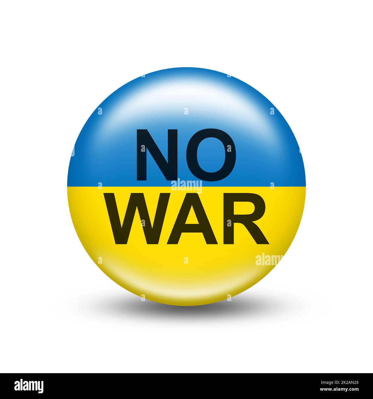 Flag of the independent country of Ukraine, no war Stock Photo