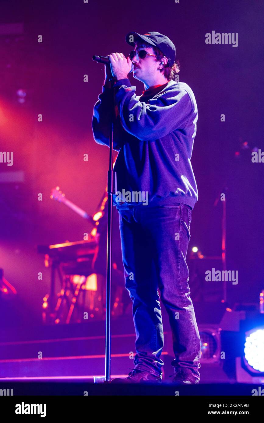 Milan, Italy. 22th Sep, 2022. Franco126 performs at Assago Forum (Milano). Credit: Marco Arici/Alamy Live News Stock Photo