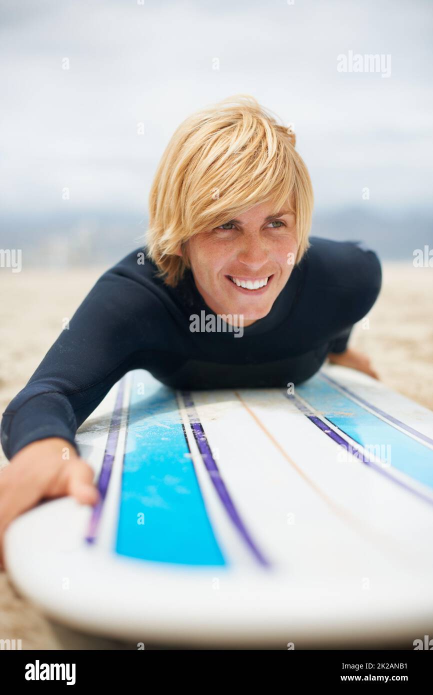 Just a quick runthrough before heading into the water. Cropped shot of