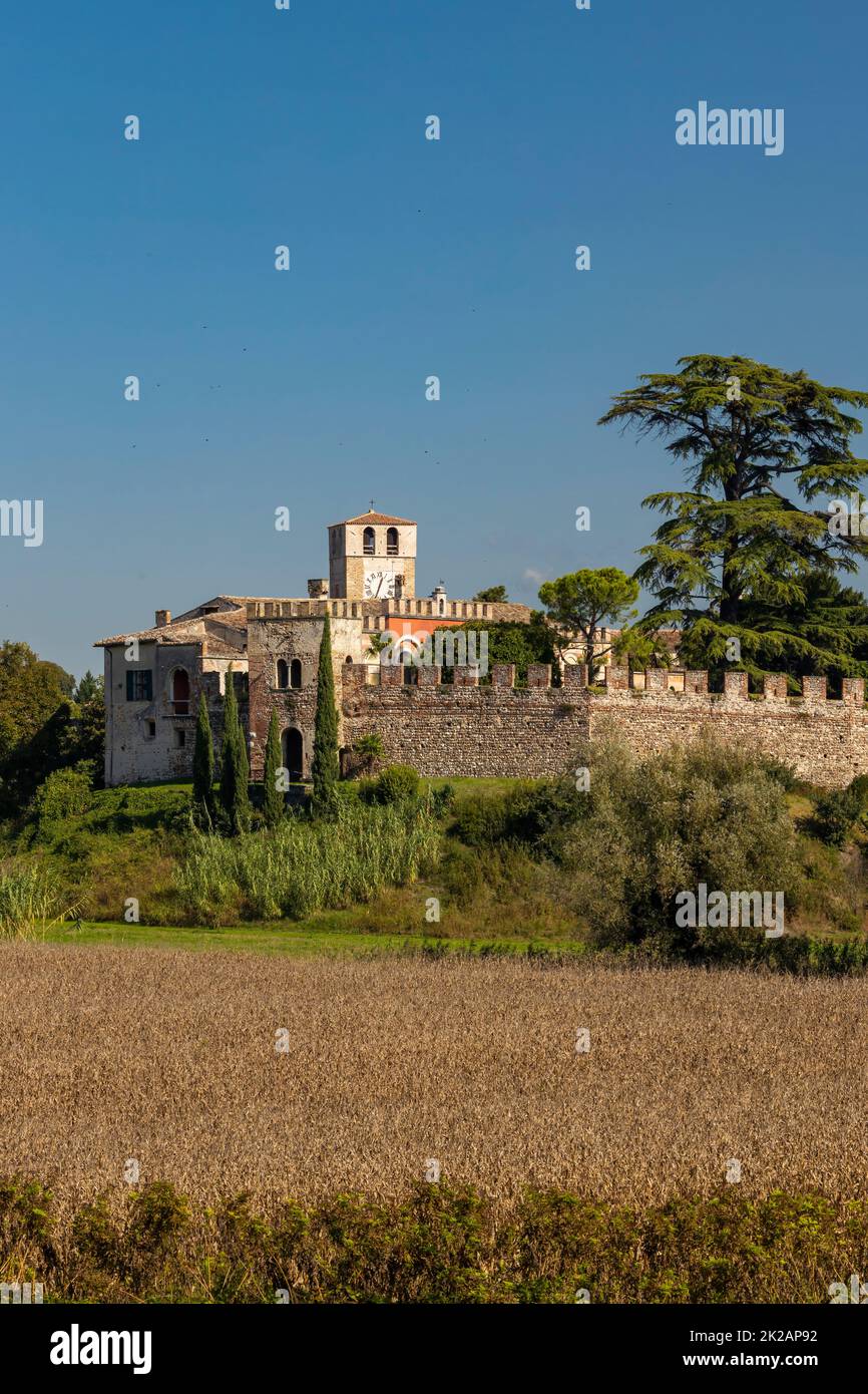 Castello di Castellaro Lagusello, UNESCO site, Lombardy region, Italy
