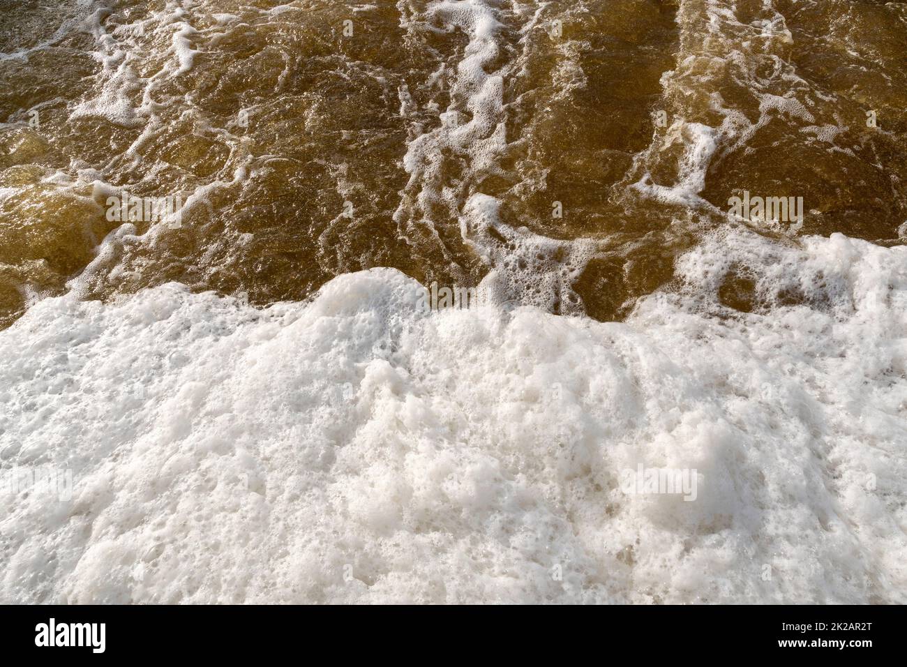 Rough water on the river Stock Photo Alamy