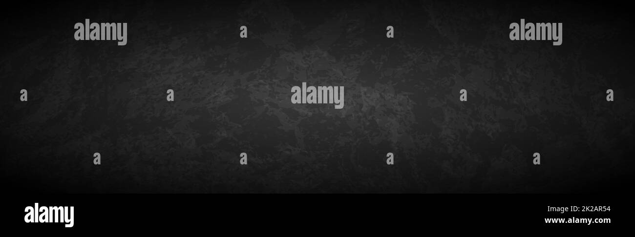 Black panoramic abstract textured dark grunge background - Vector Stock ...