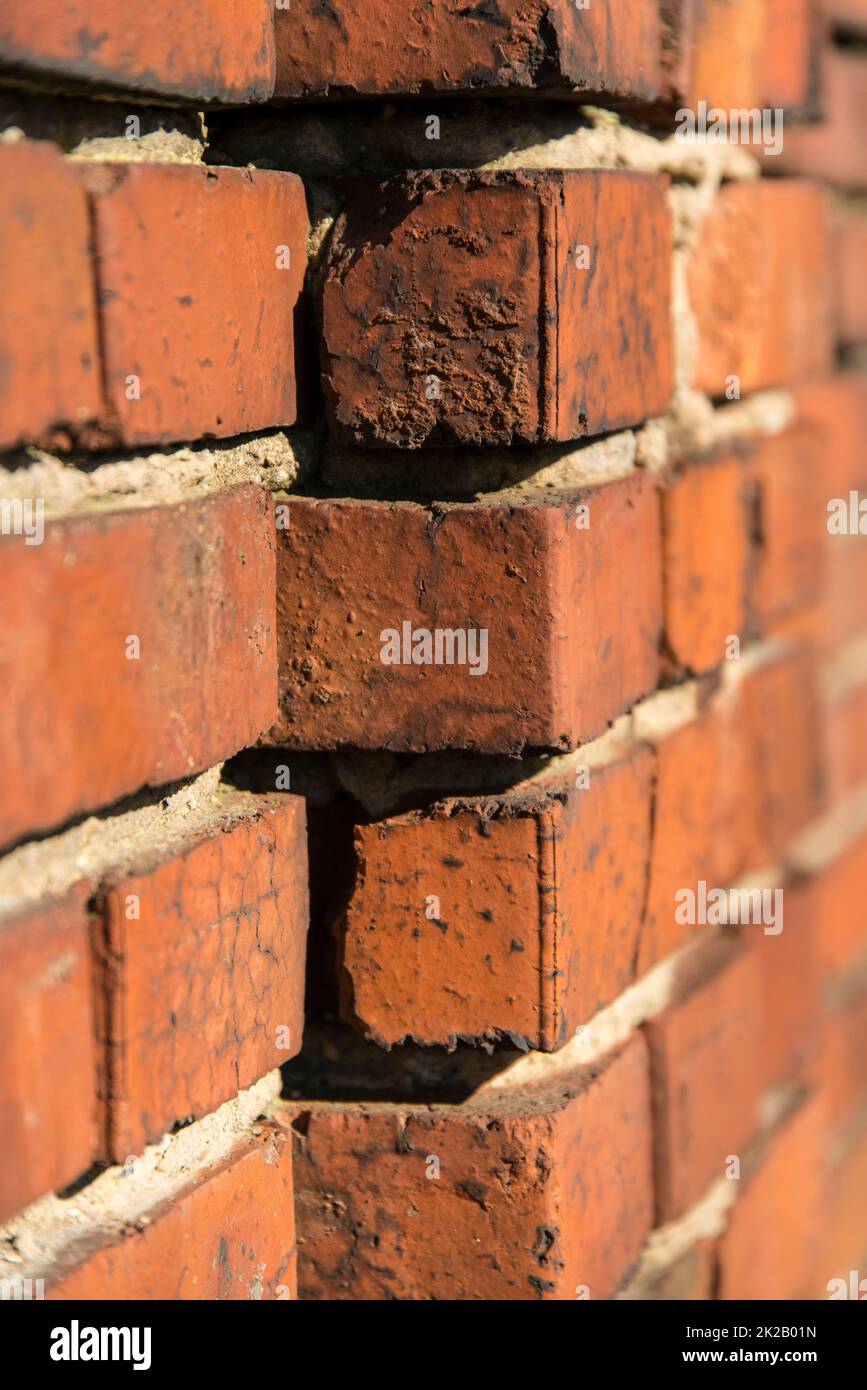 bricks in a wall Stock Photo